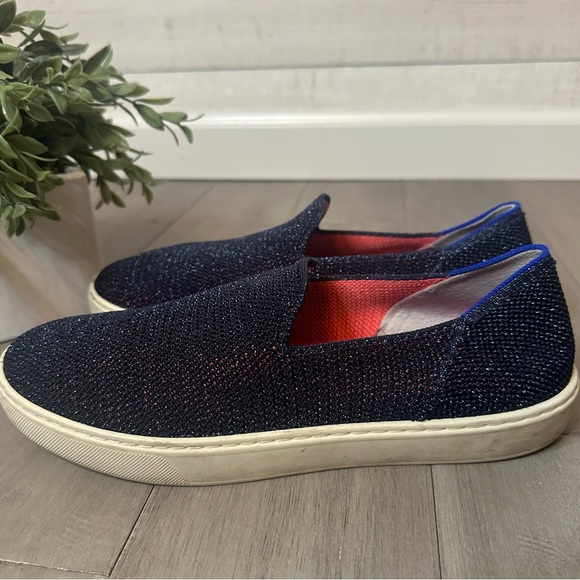 Rothy’s Limited Edition Metallic Slip On Sneakers Women’s 9.5 - Picture 9 of 12